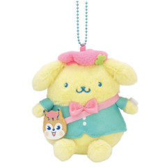 Japan Sanrio Mascot Holder - Pompompurin : Retro Japanese Candy Kuppy Ramune