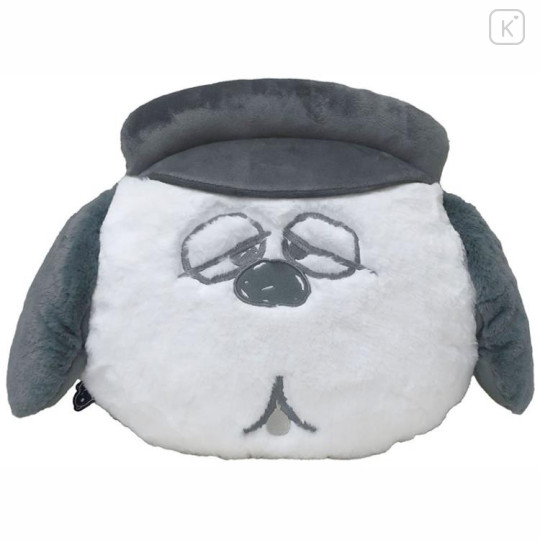 Japan Peanuts Stuffed Plush Face Cushion - Snoopy : Brother Olaf - 1
