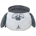 Japan Peanuts Stuffed Plush Face Cushion - Snoopy : Brother Olaf - 1