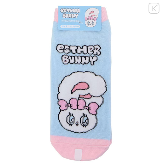 Japan Esther Bunny Socks - Light Blue Pink - 1