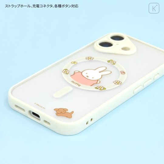 Japan Miffy IIIIfit Plump Frame iPhone 17 Case with MagSafe - Flower - 3