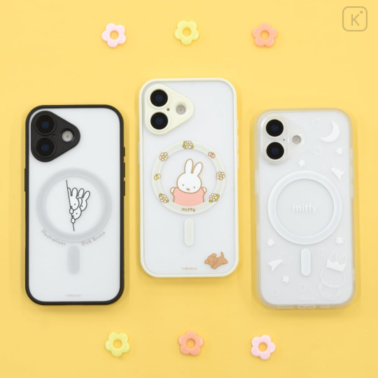 Japan Miffy IIIIfit Plump Frame iPhone 17 Case with MagSafe - Flower - 6