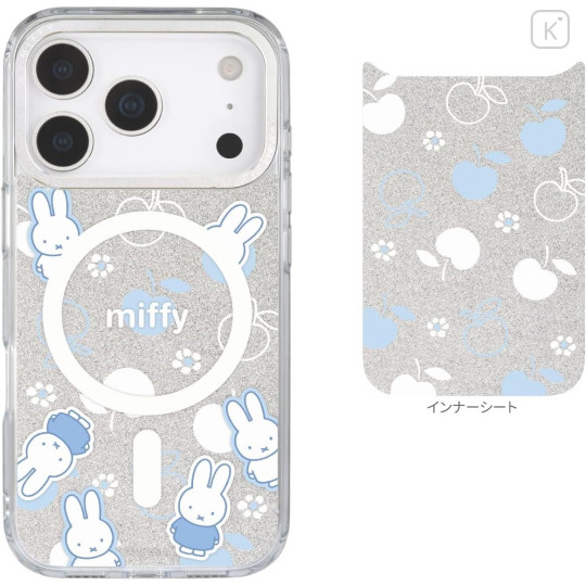 Japan Miffy Camera Frame iPhone 17 Pro Case with MagSafe - Flower Blue - 2