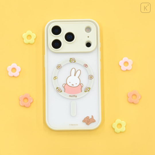Japan Miffy IIIIfit Plump Frame iPhone 17 Pro Max Case with MagSafe - Flower - 6