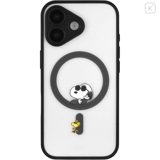 Japan Peanuts IIIIfit Plump Frame iPhone 17 Case with MagSafe - Snoopy & Woodstock : Joe Cool - 1