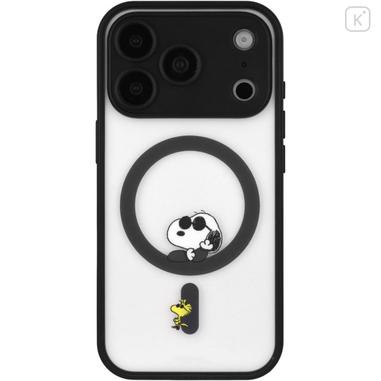 Japan Peanuts IIIIfit Plump Frame iPhone 17 Pro MagSafe Case - Snoopy : Joe Cool - 1