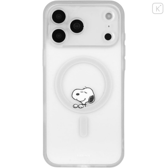 Japan Peanuts IIIIfit Plump Frame iPhone 17 Pro Max MagSafe Case - Snoopy - 1