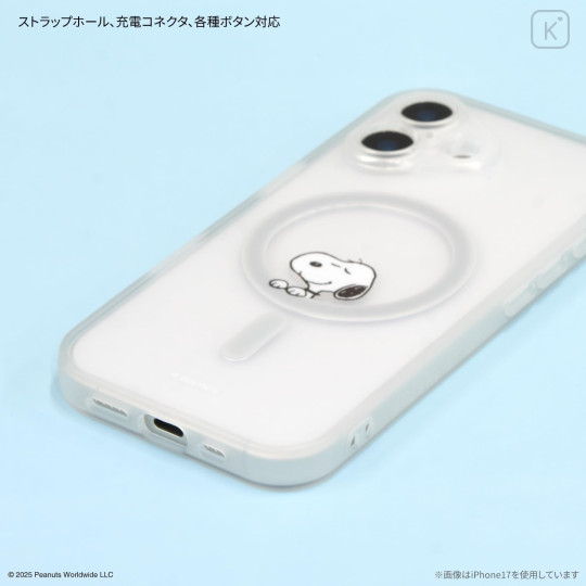 Japan Peanuts IIIIfit Plump Frame iPhone 17 Pro Max MagSafe Case - Snoopy - 3