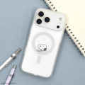 Japan Peanuts IIIIfit Plump Frame iPhone 17 Pro Max Case with MagSafe - Snoopy : Grey - 6