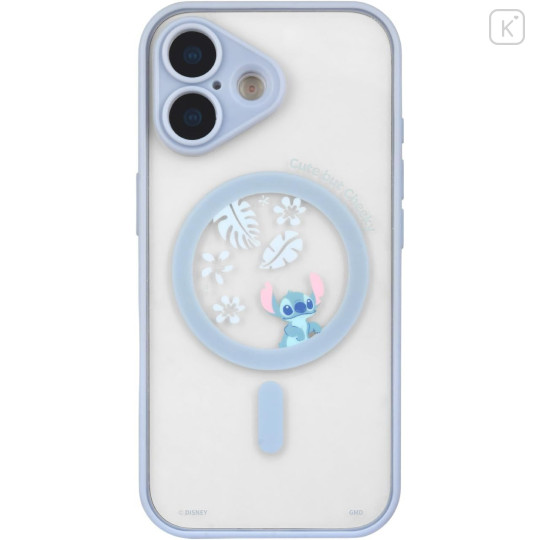 Japan Disney IIIIfit Plump Frame iPhone 17 Case with MagSafe - Stitch - 1