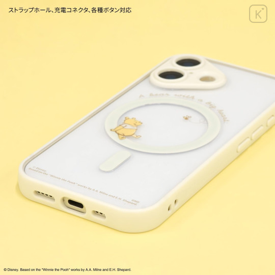 Japan Disney IIIIfit Plump Frame iPhone 17 MagSafe Case - Pooh - 3