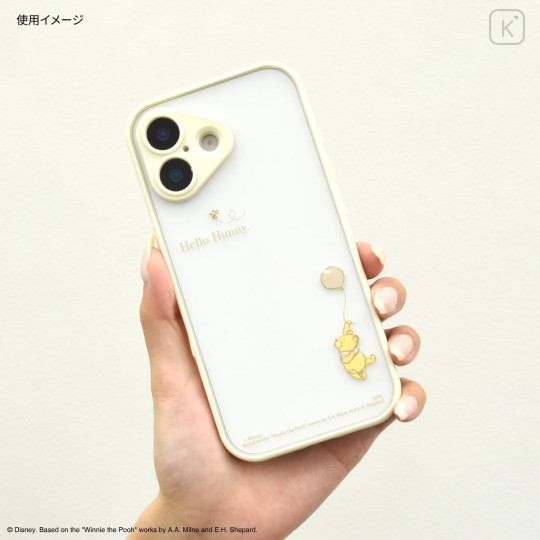 Japan Disney IIIIfit Plump Frame iPhone 17 Case - Pooh - 5