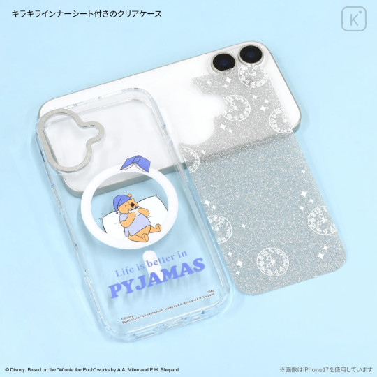 Japan Disney Camera Frame iPhone 17 Pro Case with MagSafe - Pooh : Good Night - 3