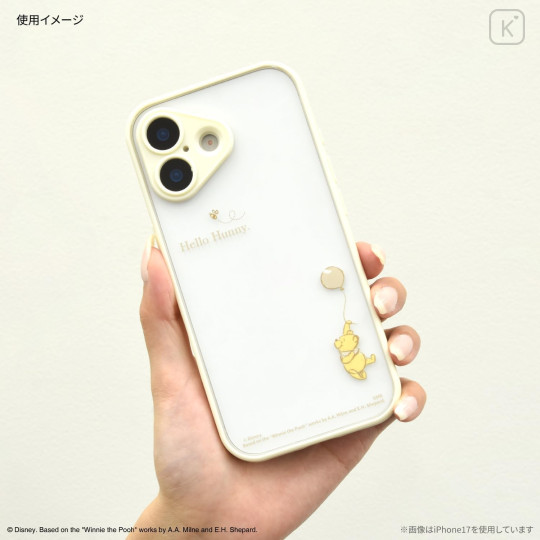 Japan Disney IIIIfit Plump Frame iPhone 17 Pro Max Case - Pooh : All-over Print - 5