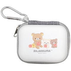 Japan San-X Compact Gadget Pouch - Rilakkuma : Apple