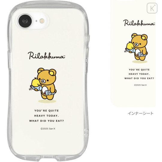 Japan San-X Crystal Clear iPhone 16e Case - Kiiroitori & Rilakkuma - 2