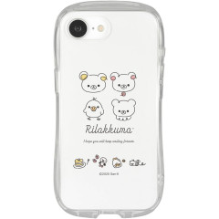 Japan San-X Crystal Clear iPhone 16e Case - Rilakkuma : Line Art