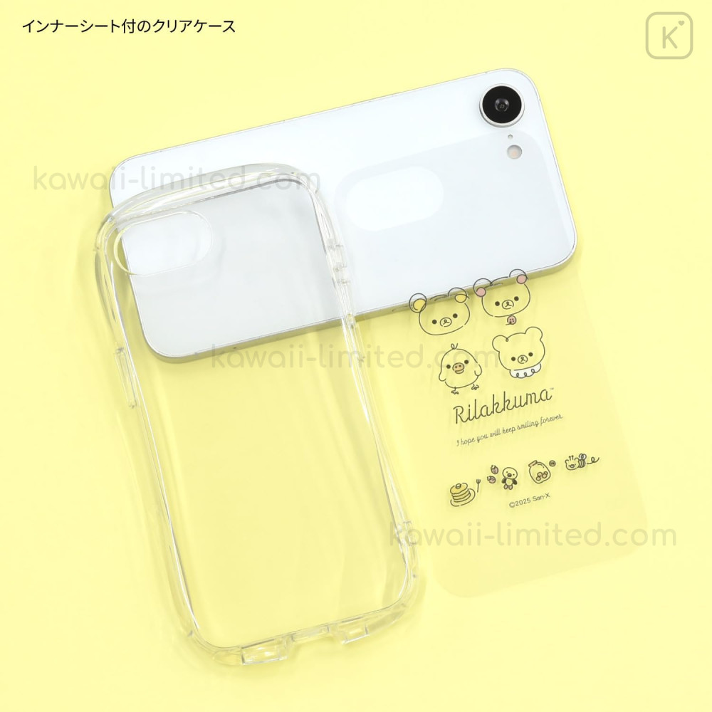 Japan San-X Crystal Clear iPhone 16e Case - Rilakkuma : Line