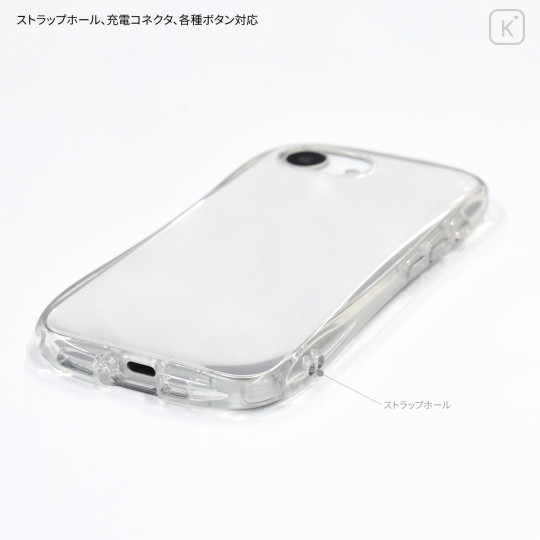 Japan San-X Crystal Clear iPhone 16e Case - Rilakkuma : Line Art - 4
