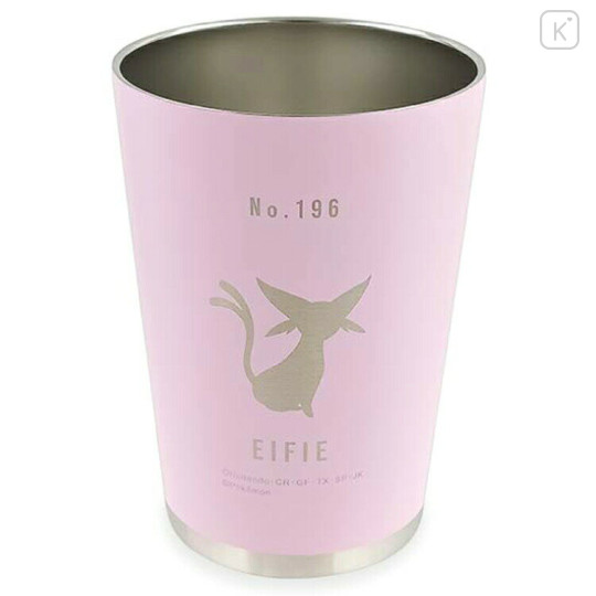 Japan Pokemon Insulated Stainless Steel Tumbler - Eevee Evolution : Espeon No 196 - 1
