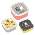 Japan Miffy Nesting Food Storage Container Set - Miffy : Miffy & Music - 1