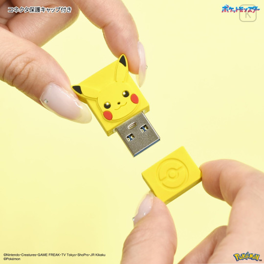 Japan Pokemon USB Type-C to A Adapter - Pikachu - 5