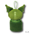 Japan Sanrio Mascot Holder Mini Plush Pouch - Kuromi : Matcha Bowl - 2