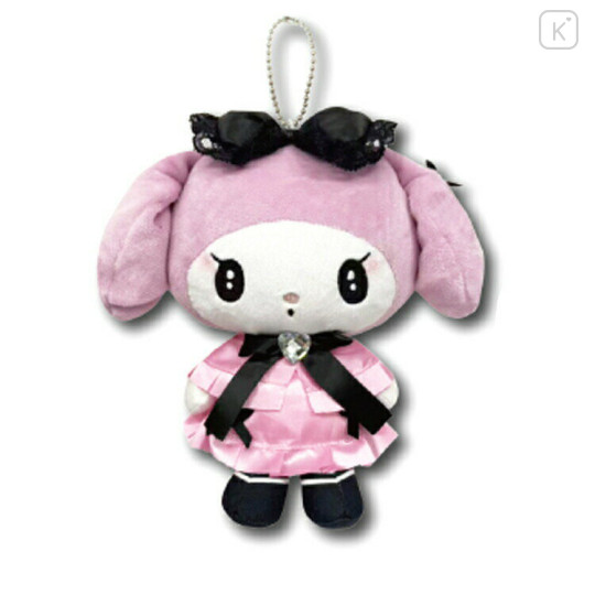 Japan Sanrio Ballchain Plush Pouch - My Melody : Moonlit Melokuro Midnight - 1
