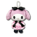 Japan Sanrio Ballchain Plush Pouch - My Melody : Moonlit Melokuro Midnight - 1