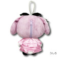 Japan Sanrio Ballchain Plush Pouch - My Melody : Moonlit Melokuro Midnight - 2