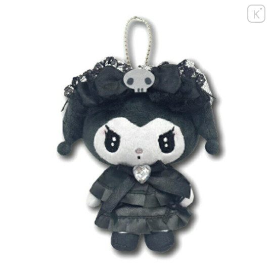 Japan Sanrio Mascot Holder Mini Plush Pouch - Kuromi : Moonlit Melokuro Midnight - 1