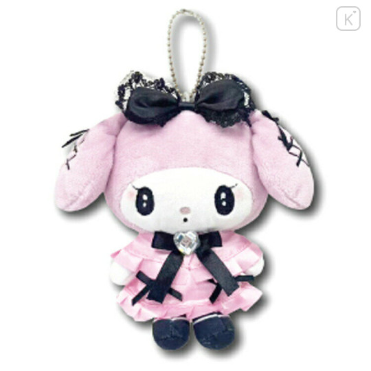 Japan Sanrio Mascot Holder Mini Plush Pouch - My Melody : Moonlit Melokuro Midnight - 1