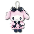 Japan Sanrio Mascot Holder Mini Plush Pouch - My Melody : Moonlit Melokuro Midnight - 1