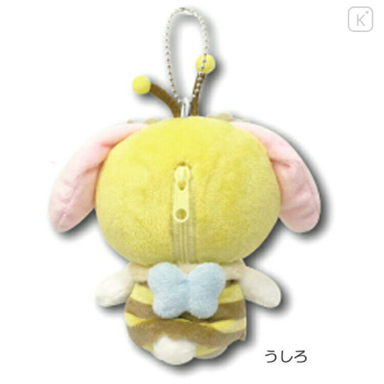 Japan Sanrio Mascot Holder Mini Plush Pouch - My Melody : Honey Bee - 2