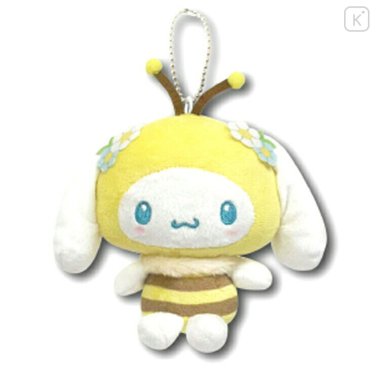 Japan Sanrio Mascot Holder Mini Plush Pouch - Cinnamoroll : Honey Bee - 1