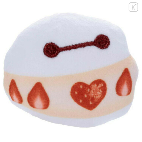 Japan Disney Plush Badge - Baymax : Nui Bread Strawberry - 1