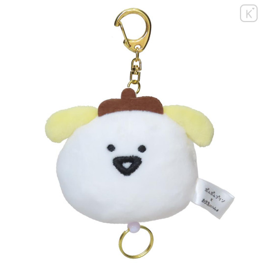 Japan Sanrio × Obungu to Issho Mascot Reel Keychain - Pompompurin Hat - 1