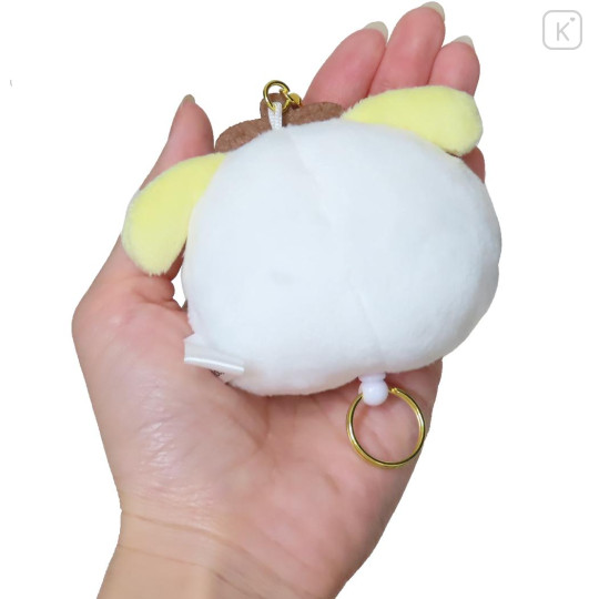 Japan Sanrio × Obungu to Issho Mascot Reel Keychain - Pompompurin Hat - 2
