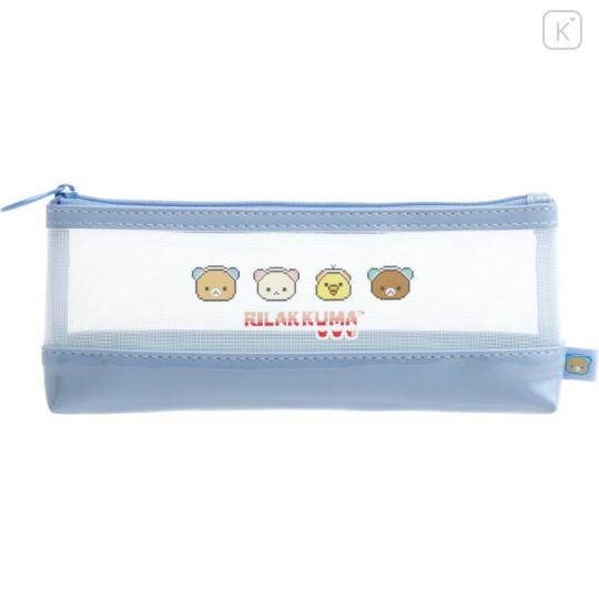 Japan San-X Mesh Pen Pouch - Rilakkuma : Rilakkuma Gaming Pixel Art - 1