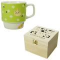Japan Chiikawa Stacking Mug & Wooden Box Set - Usagi : Flower Garden - 1