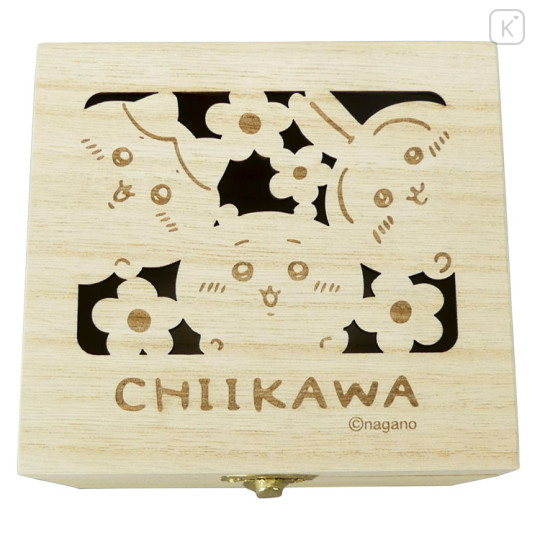 Japan Chiikawa Stacking Mug & Wooden Box Set - Hachiware : Flower Garden - 3