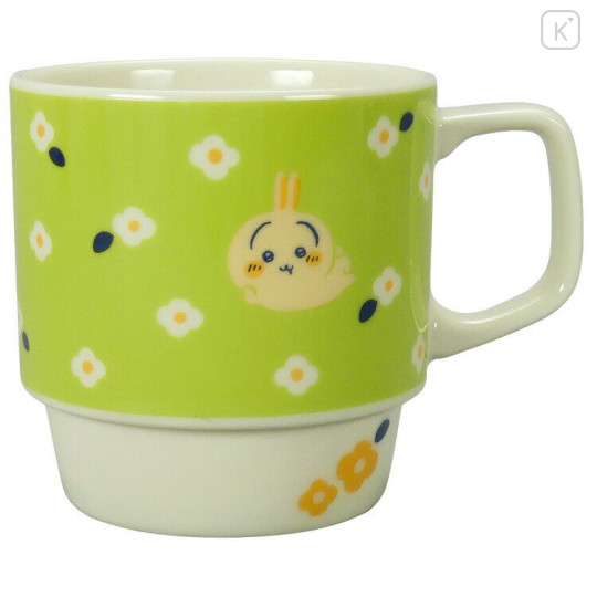 Japan Chiikawa Stacking Mug - Usagi : Flower Garden - 1