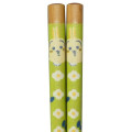 Japan Chiikawa Natural Wood Chopsticks 21cm - Usagi : Flower Garden - 2