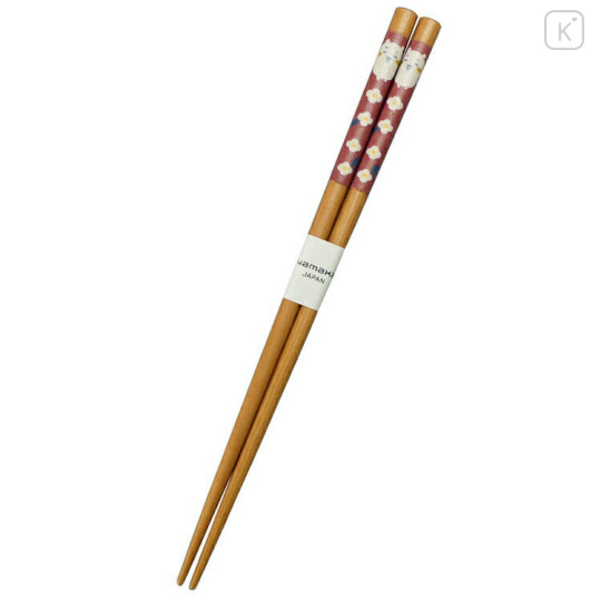 Japan Chiikawa Natural Wood Chopsticks 21cm - Chiikawa : Flower Garden - 1