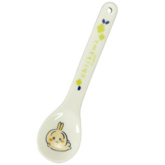 Japan Chiikawa Ceramic Spoon - Usagi : Flower Garden