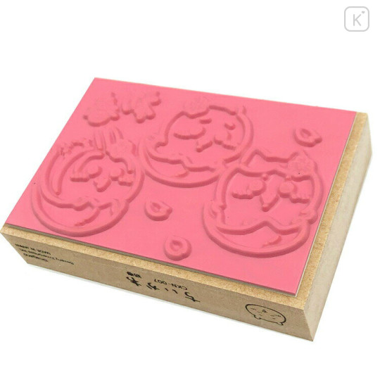 Japan Chiikawa Wooden Stamp Chop - Chiikawa & Hachiware & Usagi : Japanese New Year 2026 Spring Sakura - 2