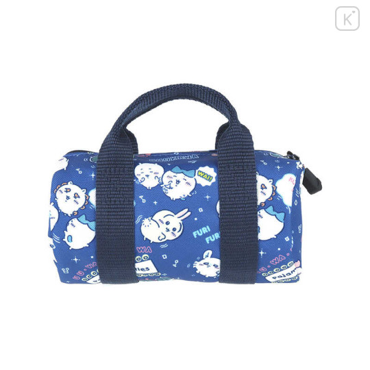 Japan Chiikawa Outdoor Boston Bag Pen Case - Chiikawa : Navy Dance Party - 2