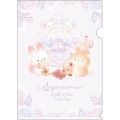 Japan San-X A4 Clear File Folder - Sugarcocomuu : Lolli and Pop's Candy Day - 1