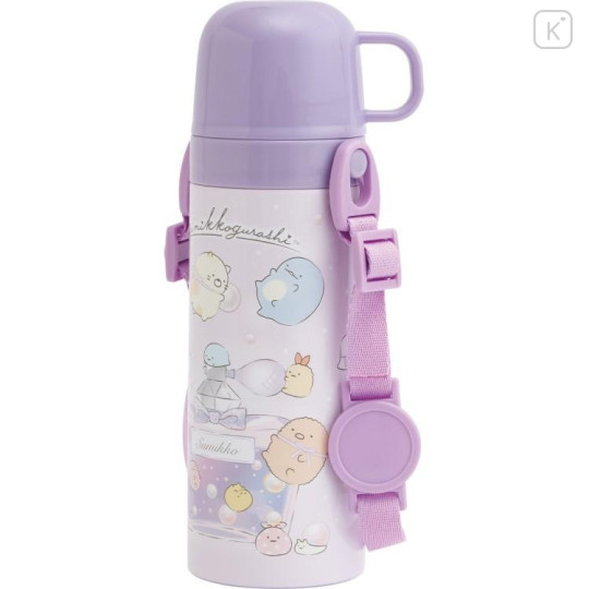 Japan San-X 2way Stainless Steel Bottle - Sumikko Gurashi : Purple - 4