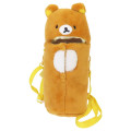 Japan San-X Plastic Bottle Holder with Strap - Rilakkuma : Fluffy - 1